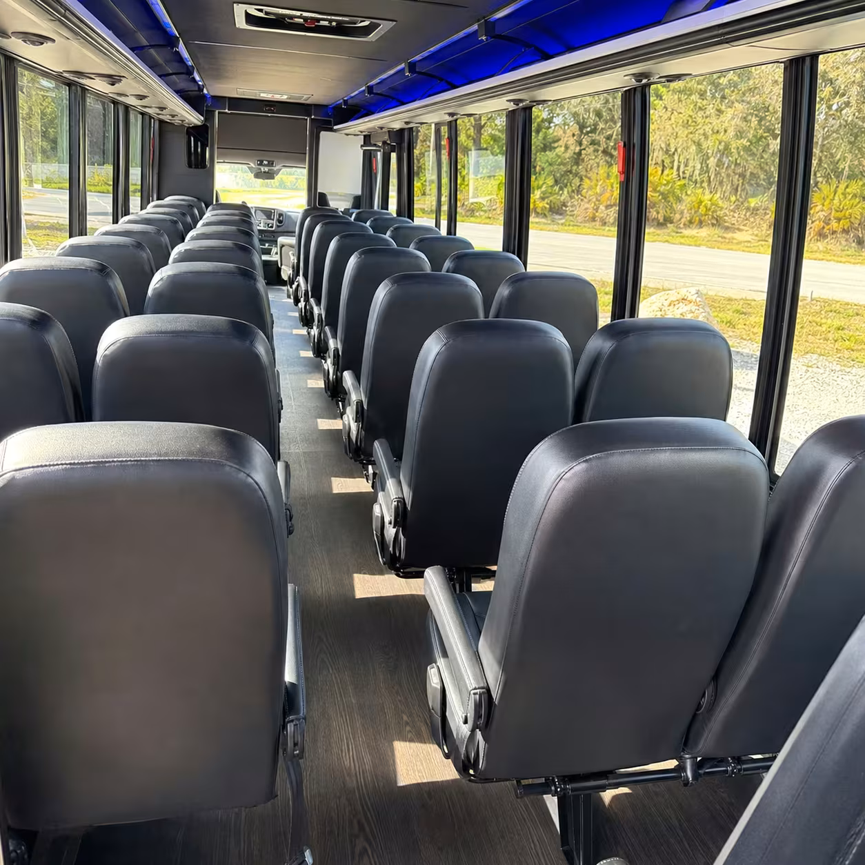 25 passenger minibus interior