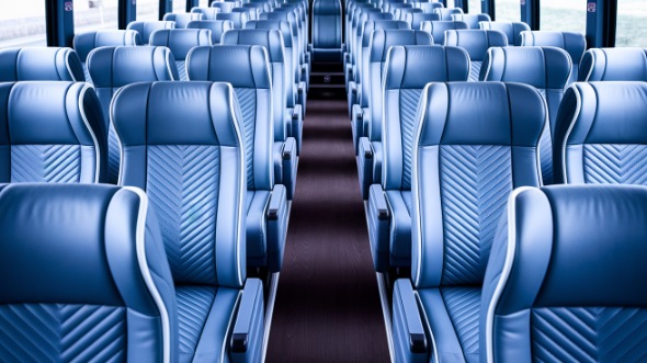 50 passenger charter bus interior