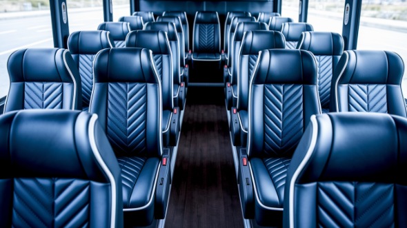 los angeles 18 passenger minibus inside