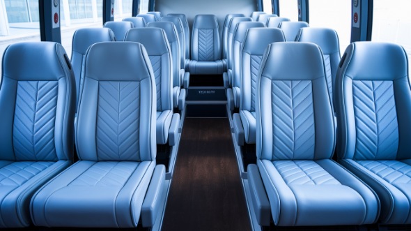 los angeles 28 passenger minibus inside