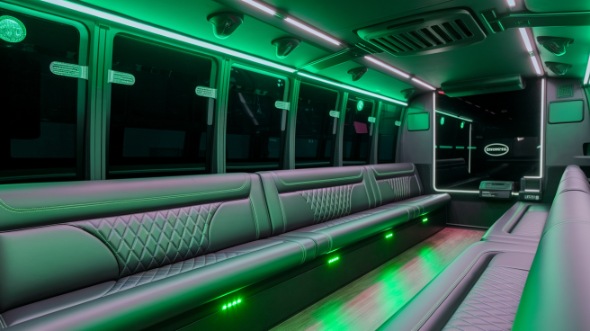 los angeles sprinter limo rental inside