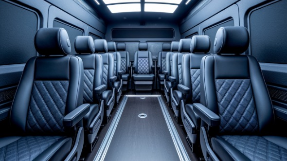 sprinter van with driver interior